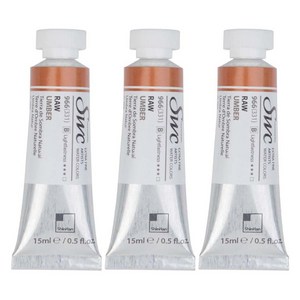 신한화구 전문가 수채화물감 SWC 튜브 B시리즈 966 로 엄버 3p, 15ml, 1색