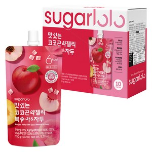 슈가로로 맛있는 코코 곤약젤리 복숭아 자두 10개입, 1.5kg, 1개