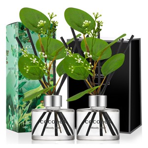 코코도르 포레스트 디퓨저 + 쇼핑백, 우디호텔, 120ml, 2개