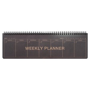 투영디자인 크라프트 데스크 롱 위클리 플래너, 다크, 1개