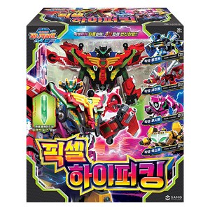 미니특공대 픽셀파워 픽셀 하이퍼킹 로봇장난감, 혼합색상, 1개