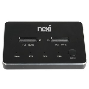 넥시 NVMe 듀얼 도킹스테이션 2베이 SSD NX1215, 선택없음, 선택없음, 1개