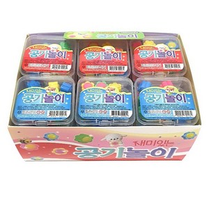 프랜즈 1000 재미있는 공기놀이 10개입 빨강 12p + 파랑 12p 세트, 1세트