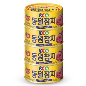 동원참치 DHA 통조림, 150g, 4개