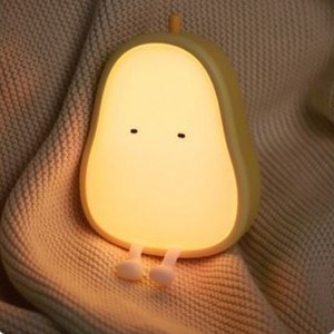 레나에너지 귀여운 아보카도 무드등 LED 실리콘 수면등 취침등 캠핑조명