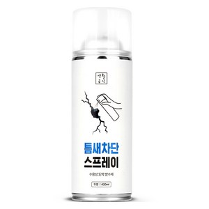 생활공식 틈새차단 누수 보수 방수 스프레이 투명 420ml, 1개