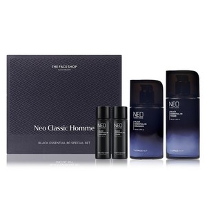 더페이스샵 네오 클래식 옴므 블랙 에센션 80 스페셜 2종세트, 1세트