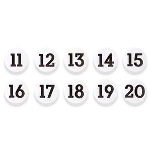 마그피아 숫자 자석홀더 세트 중, 11번~20번, 1세트