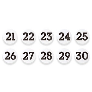 마그피아 숫자 자석홀더 세트 중, 21번~30번, 1세트
