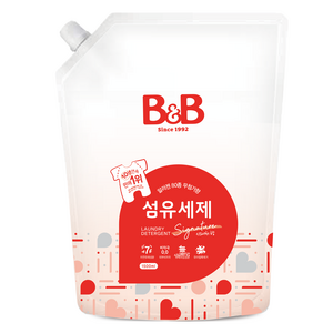 비앤비 유아 섬유 세제 알러젠프리향 캡리필형, 1개, 1개입, 1.5L