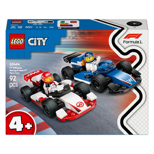 레고 시티 60464 F1 Williams Racing + Haas F1 레이스 카 세트, 혼합색상, 1세트