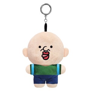 엑스오플레이 빵빵이의일상 사운드 인형 키링 베이비 빵빵이, 13cm, 혼합색상, 1개