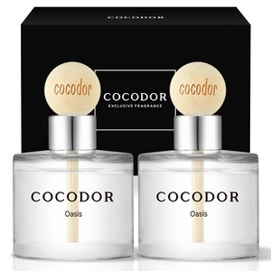 코코도르 우드볼 차량용 디퓨저 50ml 2개입, 오아시스, 1개