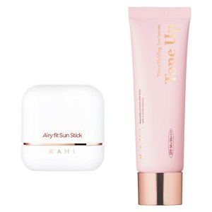 가히 에어리핏 선스틱 14g + 워터 홀딩 톤업 선세럼 50ml 세트 SPF50+ PA++++, 1개