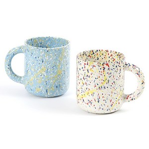 폴마르켄 스텔라 머그 2종 세트 390ml, 퍼시픽블루, 후르츠화이트, 2개