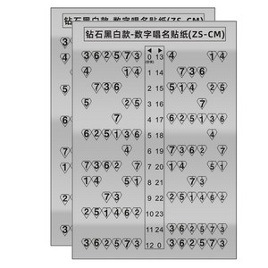 탑피아 다양한 기타 음계 스티커 ZS-CM, 2개