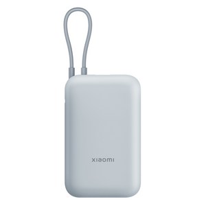 샤오미 22.5W 보조배터리 10000mAh 케이블 일체형 멀티단자, P15ZM, 스카이블루