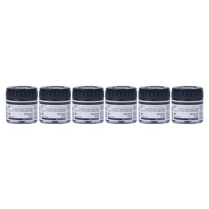 신한화구 전문가 포스터 컬러 물감 자 56번 소프트 블랙 6p, 40ml, 1색