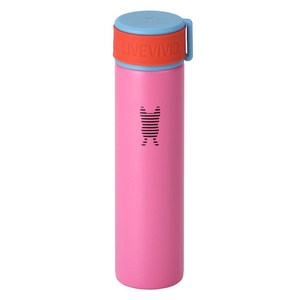 프렌치불 스텐316 실리콘 스트랩 미니 텀블러, 해피블럭, 210ml, 1개