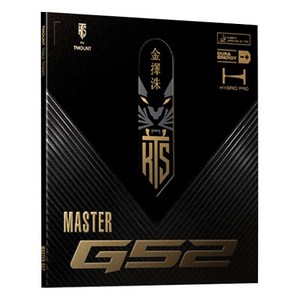 김택수 티마운트 KTS 마스터 탁구 러버 G52, 블랙, 1개