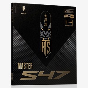 김택수 티마운트 KTS 마스터 S47 탁구 러버, BLACK, 1개