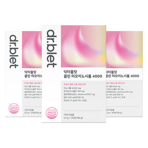 닥터블릿 콜린 미오이노시톨 4000 건강분말 30p, 165g, 3개