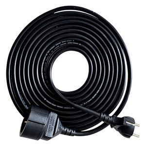 가가전자 코드 전기 연장선 16A 1구 VCTF, 1개, 3m, BLACK