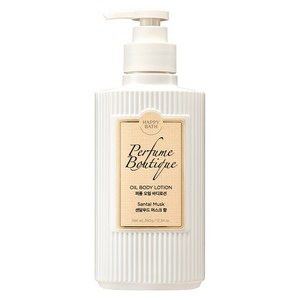 해피바스 퍼퓸부티크 오일 바디로션 샌달우드 머스크향, 350g, 1개