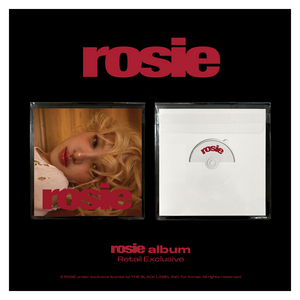 로제 first studio album rosie Retail Exclusive + 포스터, 1CD