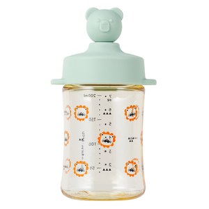 아키움 유아용 곰돌이 PPSU 빨대컵, 민트, 1개, 200ml