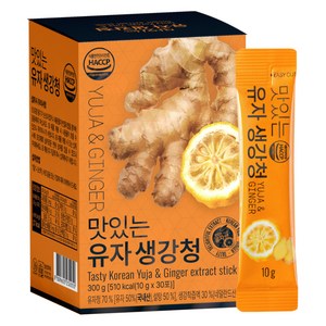 유기농마루 정품 맛있는 유자 생강청 30p, 300g, 1개