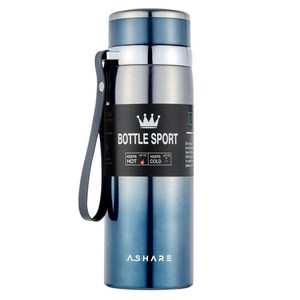 어쉐어 휴대용 보온보냉병, 블루, 600ml, 1개