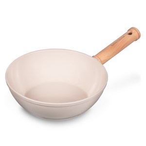 벨라쿠진 인덕션 플럼벨 세라믹 미니 궁중팬 웍, 20cm, 1개