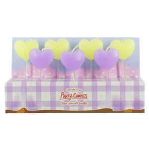 유어캔들 생일 케이크초 버라이어티 하트, 퍼플레몬, 1세트