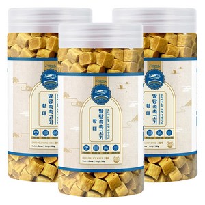 올가밀 강아지 말랑촉촉고기 트릿, 황태, 180g, 3개