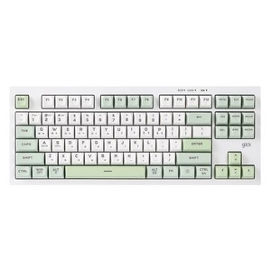 지클릭커 오피스프로 사일런스 M RGB 무선 무소음 방수 블루투스 87키 키보드, Greenwich RC1, WK50, 제조사축