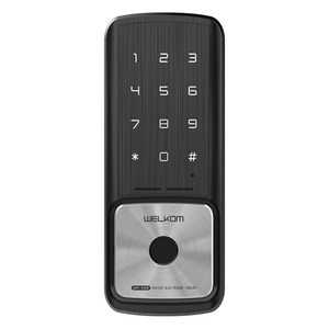 솔리티 웰콤 샷시문 전용 지문인식 디지털 도어락, WA-35B, 고객직접설치