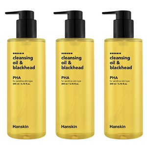 한스킨 블랙헤드 PHA 클렌징오일, 200ml, 3개