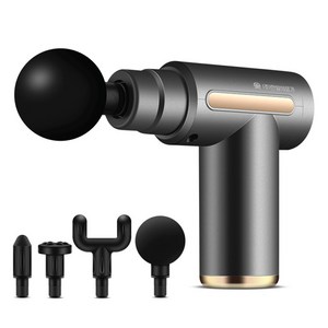 HanilMedical 4종 헤드 무선 핸디형 미니 마사지건, HL-ZL1000, GRAY