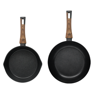 실바트 IH 인덕션 까리노 프라이팬 세트 2개, 블랙, 멀티 플렉스팬 22cm + 프라이팬 24cm, 1세트
