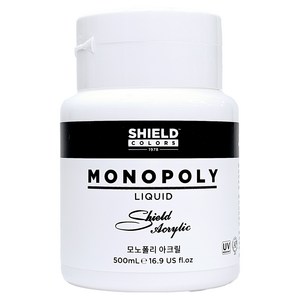 쉴드 모노폴리 점보 아크릴 600 화이트, 500ml, 1색