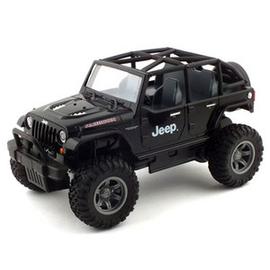 1:24 지프 루비콘 오프로드 RC카 HEX351045BK, 블랙, 1개