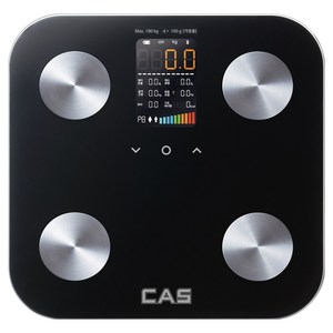 카스 스마트 LED 블루투스 체지방 체중계, BFA-S10, 블랙, 1개