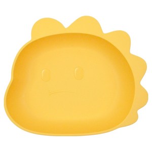 키친유 쿨디노 공룡 간식 트레이 17.3cm, 노랑, 1개