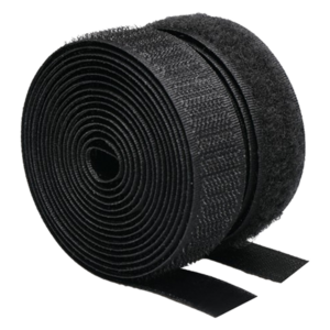 쿠말 접착 초강력 벨크로 테이프 갈고리면 20mm x 10m + 부착면 20mm x 10m 세트, 블랙, 1세트
