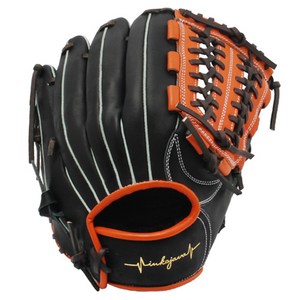 IKJ 올라운드 글러브 우투용 RP BP-5 25, BLACK + ORANGE + DBROWN, 1개
