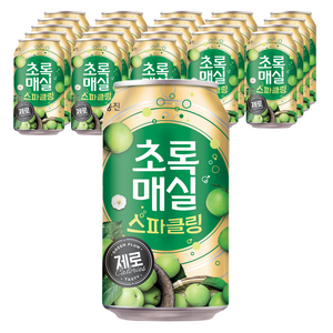 초록매실 스파클링 제로 캔, 350ml, 24개 골드박스 특가