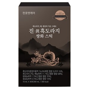 천호엔케어 진 흑도라지 쌍화 스틱, 300ml, 30개