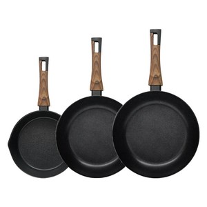 실바트 까리노 IH 인덕션 프라이팬 3종 세트, 혼합색상, 멀티플렉스팬 22cm + 프라이팬 24cm + 프라이팬 28cm, 1세트
