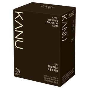 카누 에스프레소 쇼콜라 라떼 원두커피믹스, 1개, 24개입, 17.3g